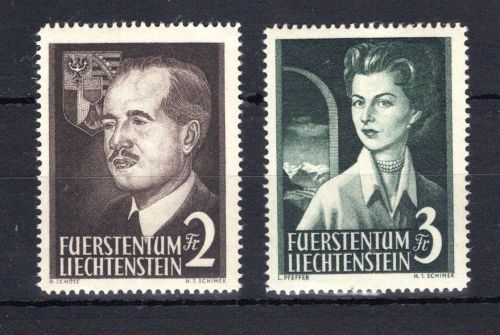 Liechtenstein MiNr. 332-333 postfrisch Fürstenpaar
