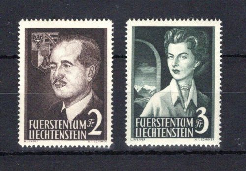 Liechtenstein MiNr. 332-333 postfrisch Fürstenpaar