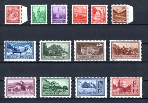 Liechtenstein MiNr. 126-139 postfrisch