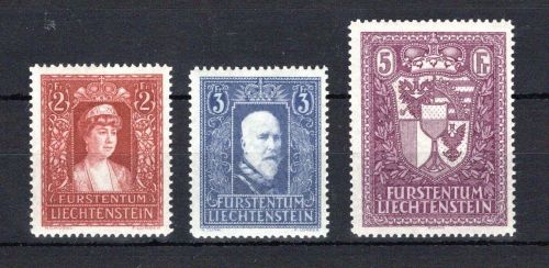 Liechtenstein MiNr. 140-142 postfrisch Attest Marxer SBPV