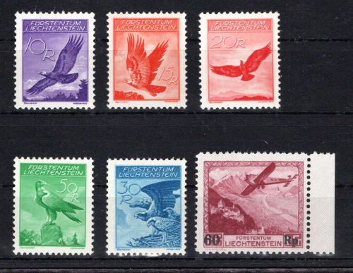 Liechtenstein MiNr. 143-147 postfrisch Adler