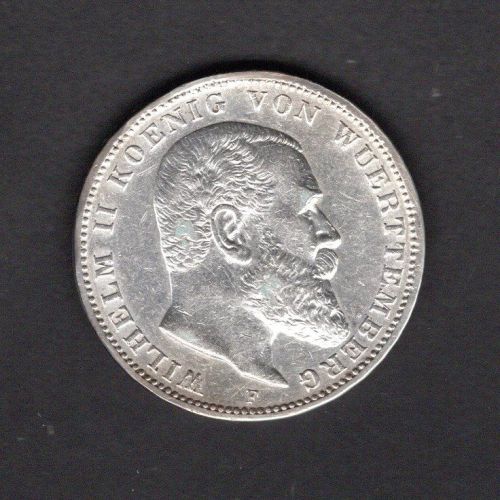Württemberg 1911 3 Mark Wilhelm