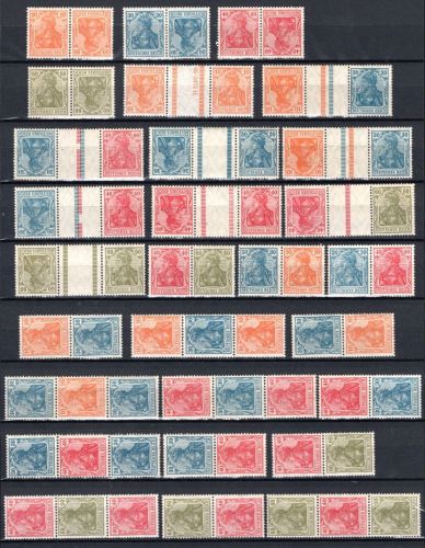 Deutsches Reich Lot aus MiNr. K 1-W 19 postfrisch ungefaltet