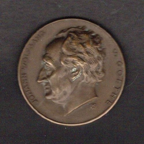 Deutschland Bronze Medaille "J. W. von Goethe" von H. Wernstein