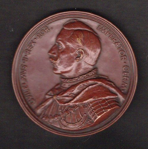 Deutschland 1905 Bronze Medaille Wilhelm II. Erinnerung an Friedrich III.