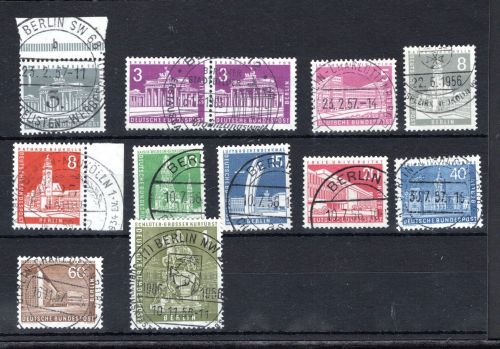 Berlin Lot aus MiNr. 140-153 Vollstempel