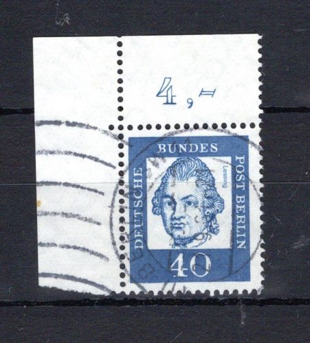 Berlin MiNr. 207 Eckrand Vollstempel ungefaltet, geprüft Schlegel
