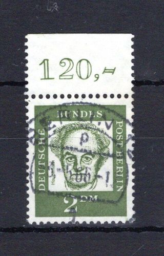 Berlin MiNr. 213 Oberrand Vollstempel ungefaltet, geprüft Schlegel