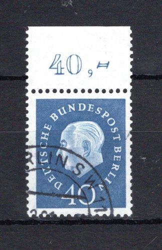 Berlin MiNr. 185 Oberrand gestempelt ungefaltet, geprüft Schlegel