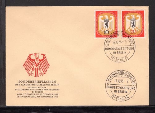 Berlin MiNr. 129-130 Ersttagsbriefe/ FDC