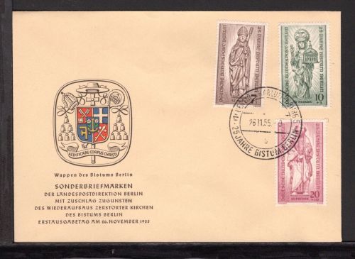 Berlin MiNr. 132-134 Ersttagsbriefe/ FDC