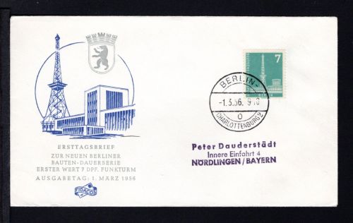 Berlin MiNr. 135 Ersttagsbriefe/ FDC Berliner Stadtbilder
