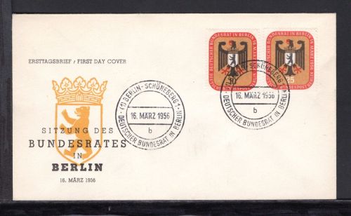 Berlin MiNr. 136-137 Ersttagsbriefe/ FDC Bundesrat