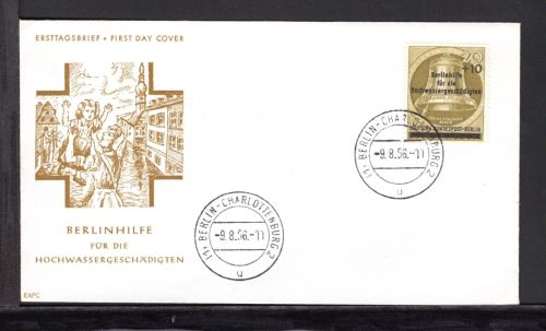 Berlin MiNr. 155 Ersttagsbriefe/ FDC Hochwassergeschädigte