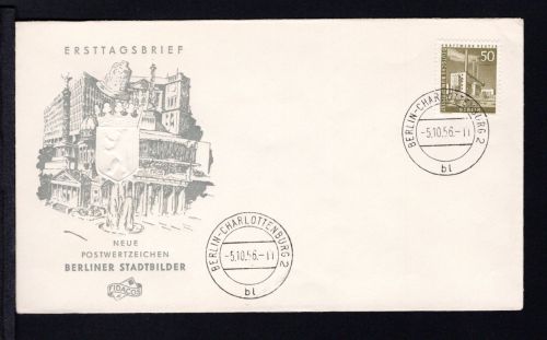 Berlin MiNr. 150 Ersttagsbriefe/ FDC Berliner Stadtbilder