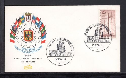 Berlin MiNr. 157 Ersttagsbriefe/ FDC Industrieausstellung