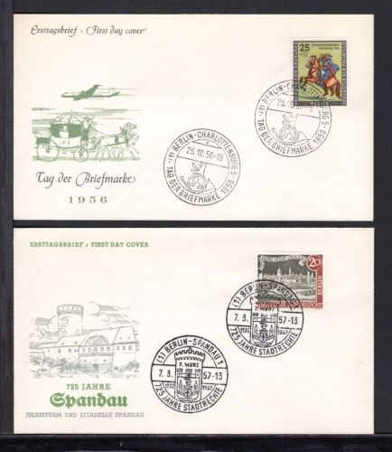 Berlin MiNr. 158-159 Ersttagsbriefe/ FDC