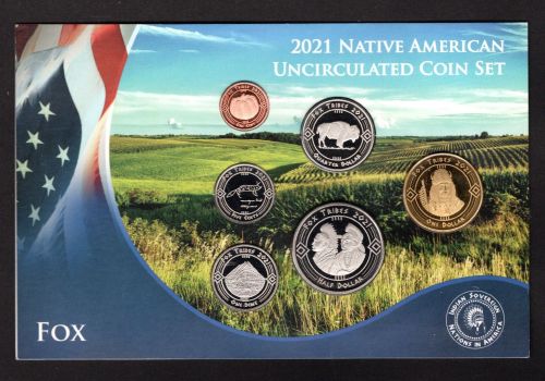 USA 2021 Medaillen Coin Set der amerikanischen Ureinwohner PP