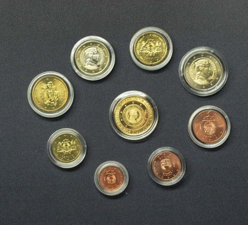 Lettland 2014 Premium KMS incl. Goldmedaille, Etui, Zertifikat PP