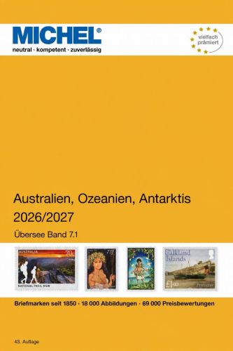 Michel Katalog Australien, Ozeanien, Antarktis 2026/27 Bd 1 A-M ÜK 7/1 6054 Neu