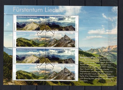 Liechtenstein Kleinbogen MiNr. 2051-2054 ESst Berge