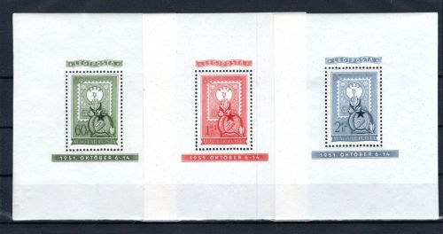 Ungarn MiNr. Block 20-22 postfrisch Legiposta