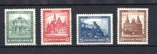Weimar MiNr. 459-462 postfrisch Nothilfe 1931, 25+50 Pf. geprüft