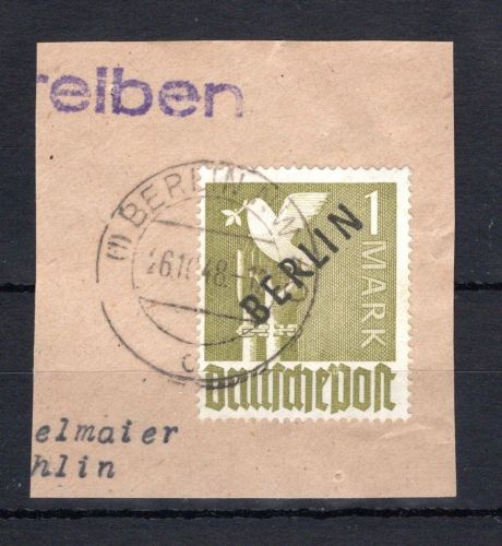 Berlin MiNr. 17 Briefstück geprüft Schlegel