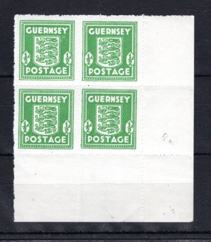 Dt. Besetzung WK II Guernsey 4er Block MiNr. 1 g postfrisch gepr. Möhle