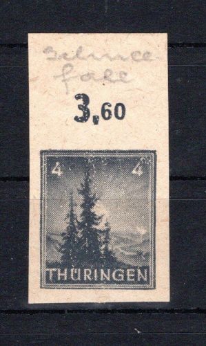 SBZ Thüringen MiNr. 93 A Y z1U Oberrand postfrisch geprüft Herpichböhm