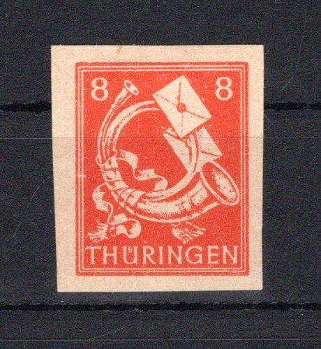 SBZ Thüringen MiNr. 96 A Y yU Falz geprüft Ströh