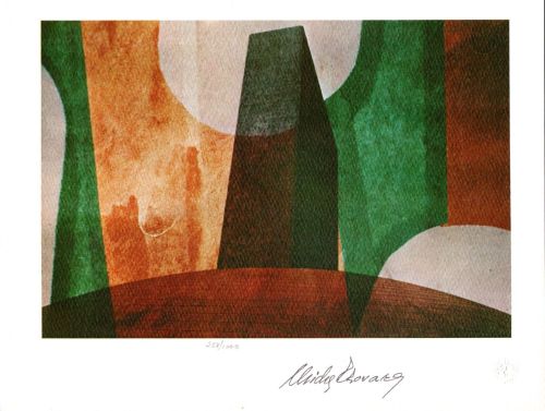 UNO New York Michos Tzovaras, Lithographie 258/1000, handsigniert