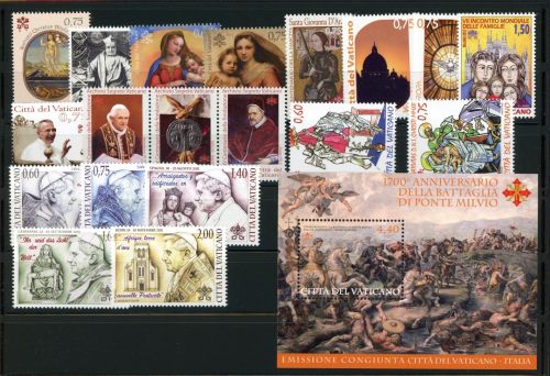 Vatikan Jahrgang 2012 postfrisch incl. MiNr. 1738 u.1739