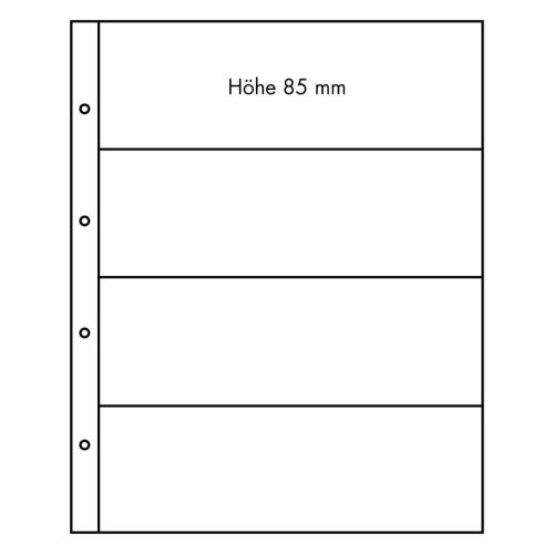 Leuchtturm Hüllen Klar Folio 4C (5er Pack) 325740 Neu