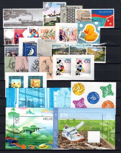 Schweiz Jahrgang 2023 Ersttagssonderstempel nicht kpl.