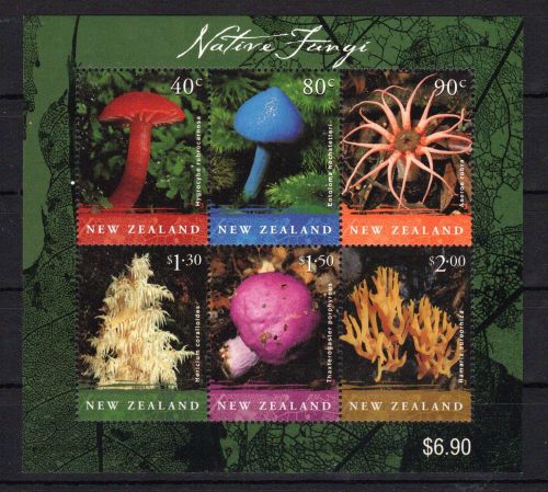 Neuseeland MiNr. 1973-1978 als Block 135 postfrisch Pilze