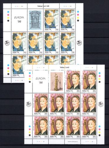 Malta Kleinbögen MiNr. 983-984 postfrisch Cept 1996