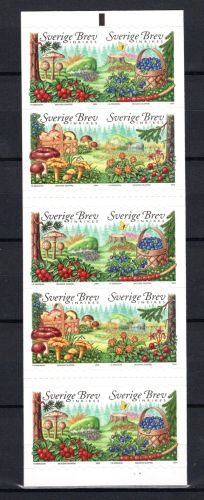Schweden MiNr. 2312-2415 Markenheftchen selbstklebend postfrisch Pilze