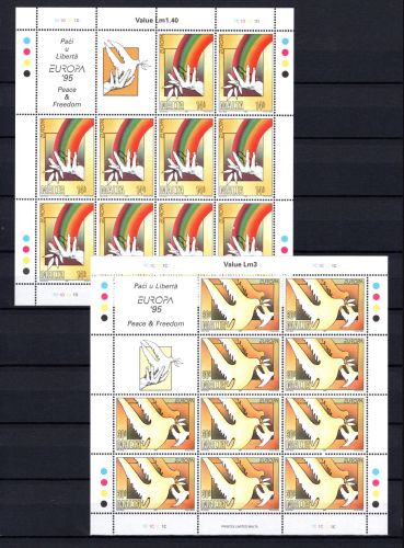 Malta Kleinbögen MiNr. 954-955 postfrisch Cept 1995