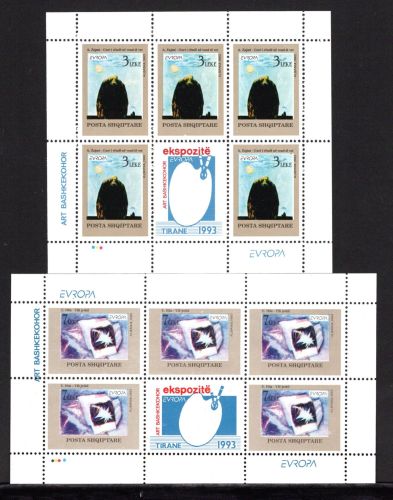 Albanien Kleinbögen MiNr. 2529-2530 postfrisch Cept 1993