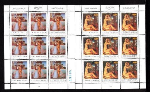 Jugoslawien Kleinbögen MiNr. 2603-2604 postfrisch Cept 1993