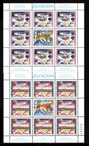 Jugoslawien Kleinbögen MiNr. 2657-2658 postfrisch Cept 1994