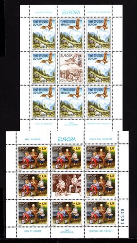 Jugoslawien Kleinbögen MiNr. 2712-2713 postfrisch Cept 1995