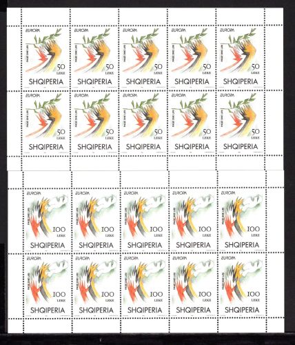 Albanien Kleinbogen MiNr. 2556-2557 postfrisch Cept 1995