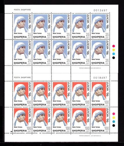 Albanien Kleinbögen MiNr. 2589-2590 postfrisch Cept 1996