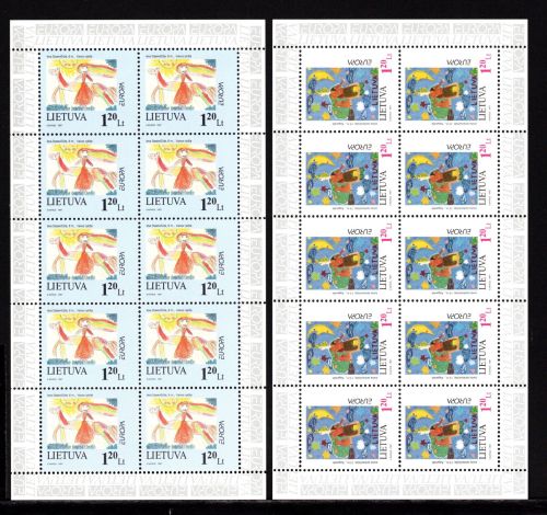 Litauen Kleinbögen MiNr. 636-637 postfrisch Cept 1997