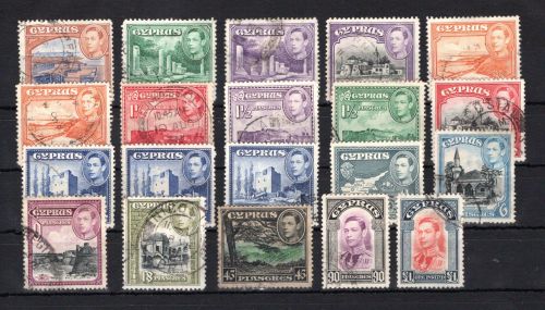 Zypern MiNr. 136-54 gestempelt incl. 140 B