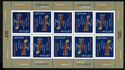 Litauen Kleinbogen MiNr. 816 postfrisch Cept 2003