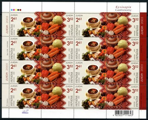 Ukraine Kleinbogen MiNr. 719-720 postfrisch Cept 2005