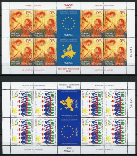 Montenegro Kleinbögen MiNr. 125-126 postfrisch CEPT 2006